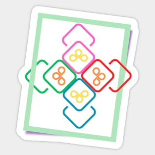 color frame Sticker